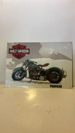 Harley-Davidson Panhead Metal Tin Sign
