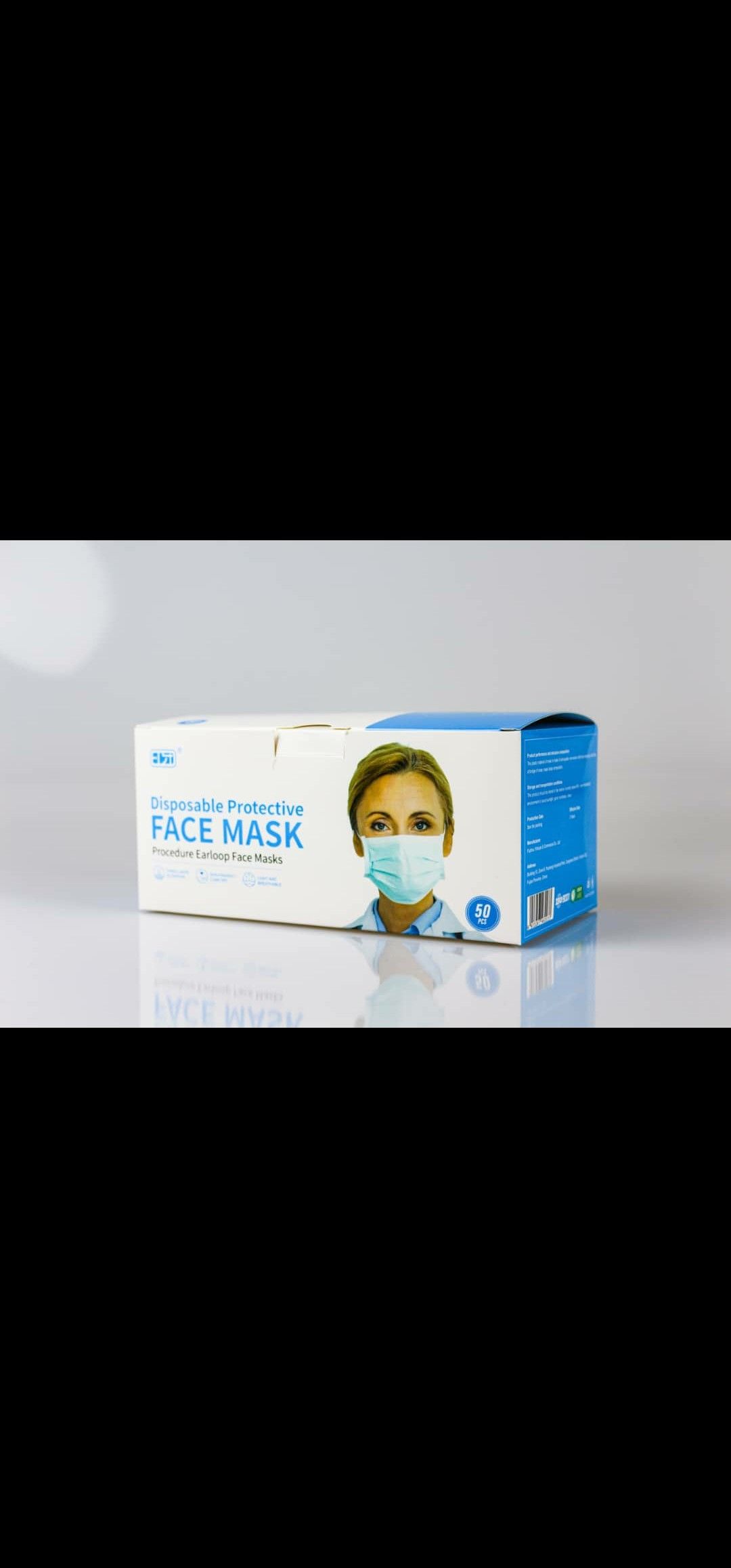 Disposable face masks pack of 50