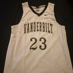 Vanderbilt Basketball Jersey,White,Medium 