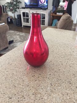Red vase