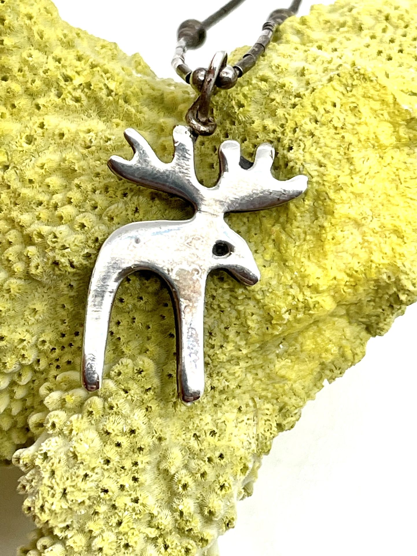 Sterling Southwestern Moose Necklace