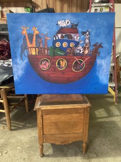 Noah’s Ark Children Canvas Painting