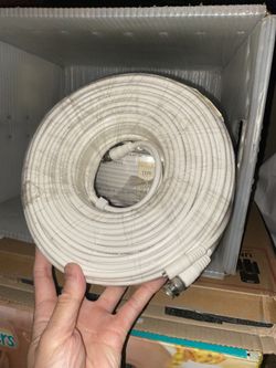 RG59 Combo Cable BNC Connector RCA Jack Power for SDI TVI CVI Security Camera. 100ft each roll. 3 in total. 