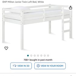 Twin loft bed frame