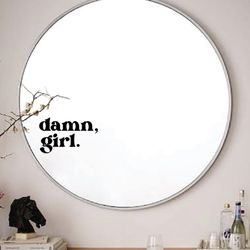 Mirror Decal Sticker Art Vinyl Vanity Makeup Beauty Girls Lashes Brows Motivation