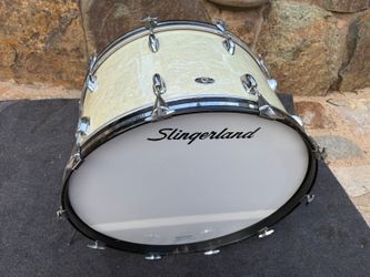 RARE Slingerland 70's 5ply 26 x 14 Original Bass Drum in WMP White Marine Pearl!