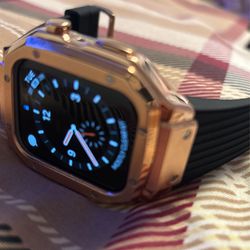 Men’s  Rose Gold Stainless Steel Case :Apple Watch 