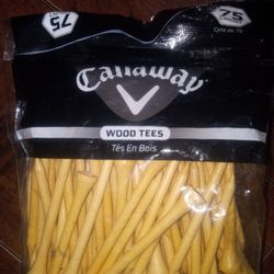 Wood golf Tees -Callaway 75 Count