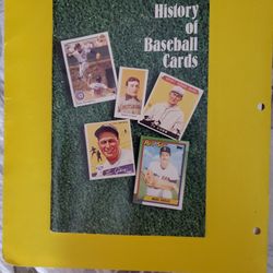 History of Baseball Cards Vintage Paperback Book