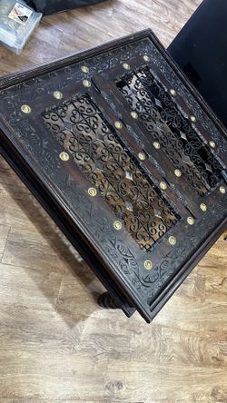 Coffee Table Indian Rosewood Hand Carved AMAZING
