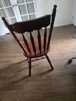 Heavy wood chair