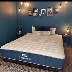 Queen Bear Elite Hybrid Mattress-LIKE NEW 