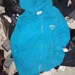 Small turquoise hoodie