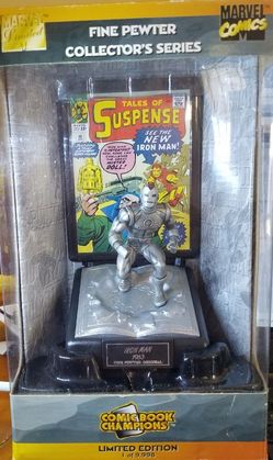 Marvel Comics fine Pewter collectors series Iron Man