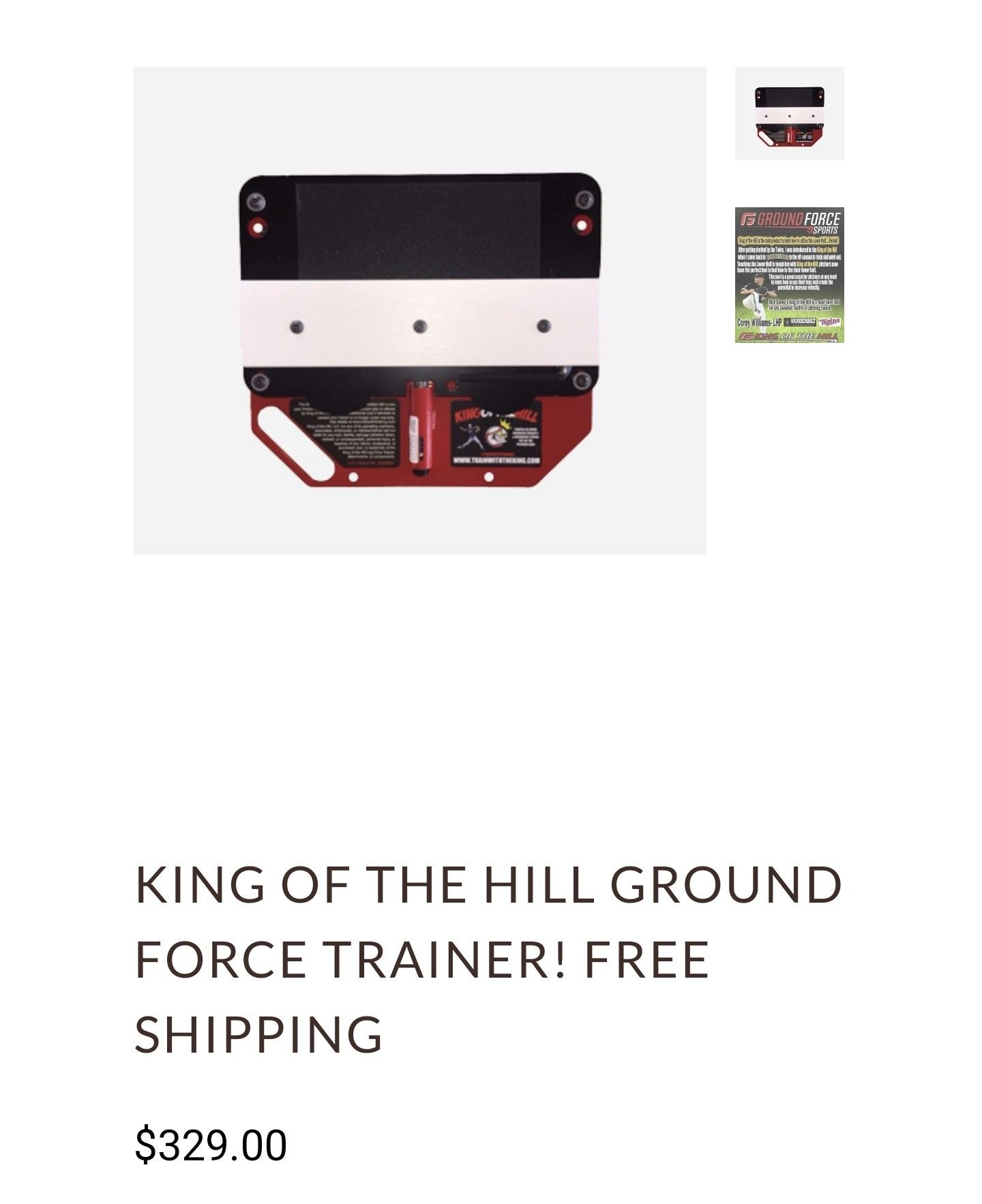 King Of The Hill Pitching trainer
