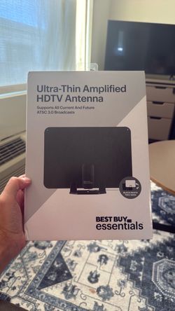 Best Buy Essentials Amplified Indoor HDTV Antenna –