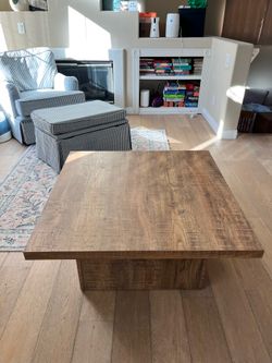 Square Wood Coffee Table