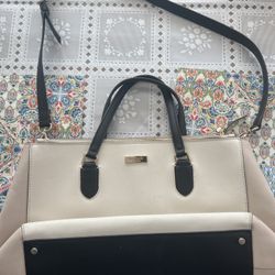 White Leather hand Bag