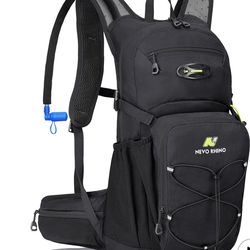 N NEVO RHINO Hydration Backpack, 18L Multipurpose Hiking Backpack with 3L Water Bladder