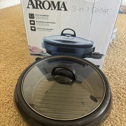 Aroma 3-in-1 Super Pot with Grill Plate