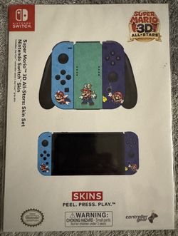 Super Mario 3D All Stars Joy-con Skin Set For Nintendo Switch Sealed/Unopened