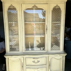 China Hutch and Table And Chairs