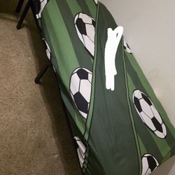 Metal Twin Frame With Mattress 