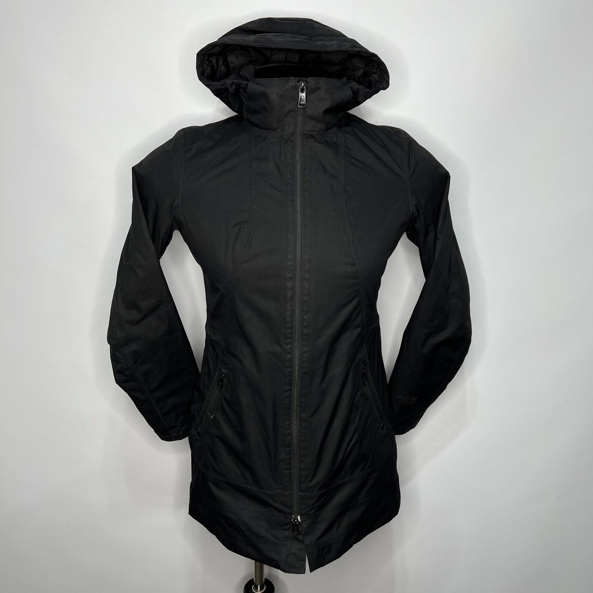 Womens S - The North Face HyVent Long Coat Rain Waterproof Jacket