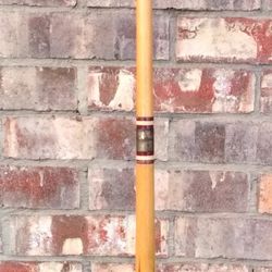 vintage Thread Wrapped Inlaid 2 Piece Billiard Pool Cue Stick 