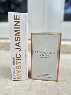Mystic Jasmine & La Vida Bella Crystal perfume body oil duo - 2 x 100ml #fragrance