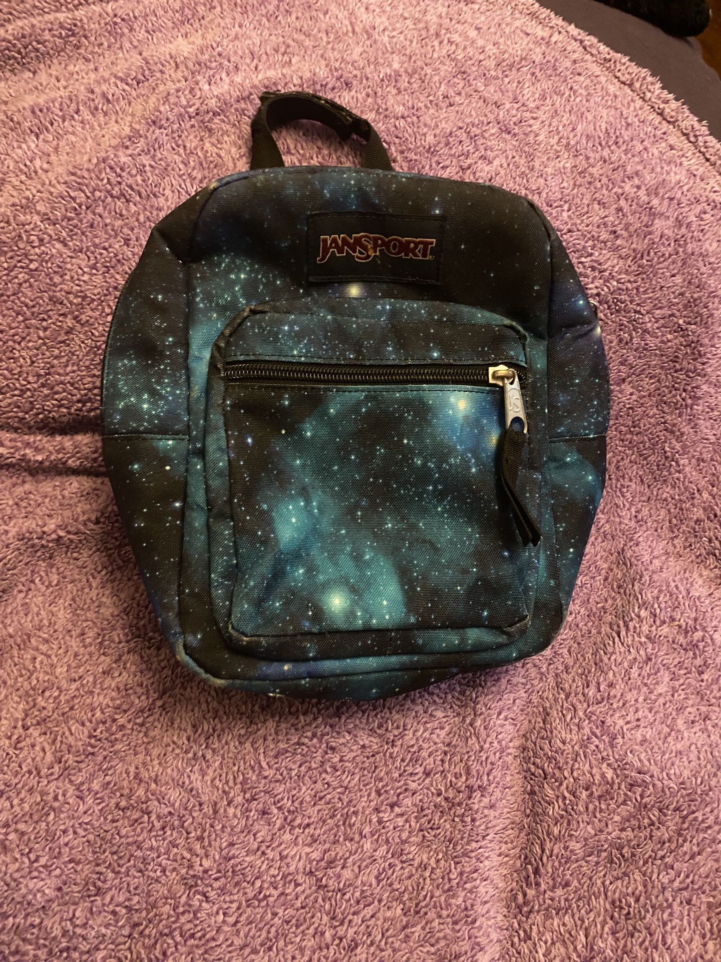 JanSport Cosmic Black And Blue Lunchbox