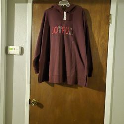 Hoodie FOR WOMEN  NEW SIZE  18/20 Open both way on bottom side.