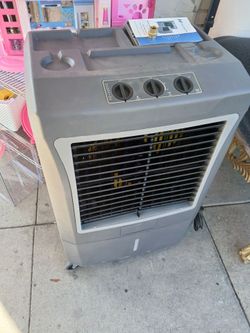 gray Hessaire MC37V Portable Evaporative Cooler (swamp cooler)