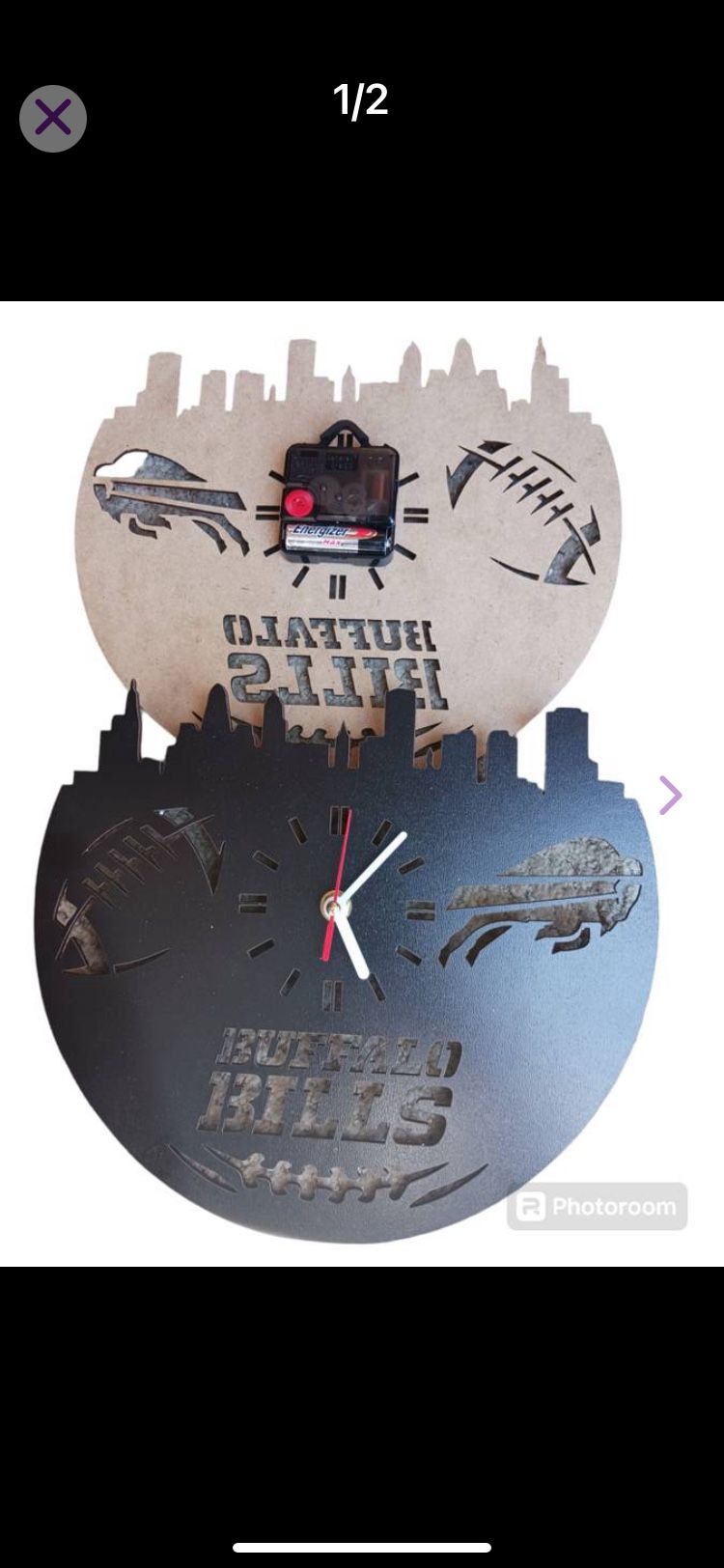 Buffalo Bills Skyline Wall Clock