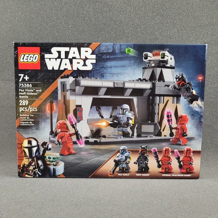 LEGO Star Wars Paz Vizsla And Moff Gideon Battle 75386