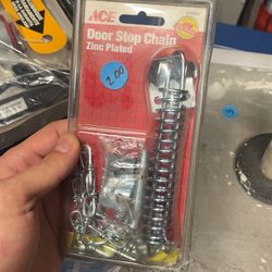 Ace Zinc-Plated Door Stop Chain.