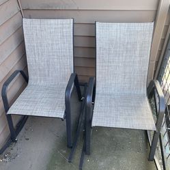 Two Rocking Lawn Chairs