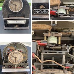 Antique Simplex Time Recorder Clock