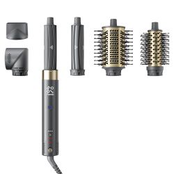 6 in 1 AirWave Air Auto Wrap Styler, Ionic Hair Dryer Brush for Curling, Straightening, Volumizing and Drying, Hair Multi-Stylers with Storage Bag, Cu