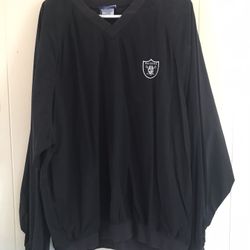 Raiders Reebok Windbreak Pullover