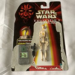 STAR WARS Episode 1 Battle Droid OOM-9 Figure Commtech Chip 1998 Hasbro