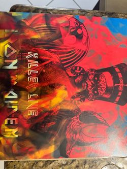 IRON MAIDEN KILLER LIVE  LP vinyl record