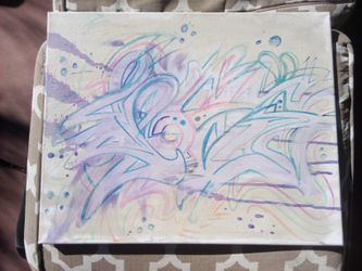 Graffiti Canvas "Pose" Aspkt One Original Bape Stussy Supreme Adidas Nike Puma