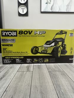 RYOBI 80V Self-Propelled Mower w/ Battery & Charger