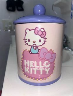 Hello Kitty Ceramic Cookie Jar with Lid