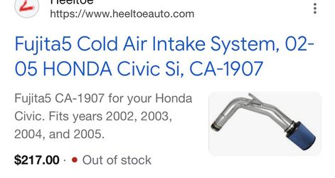 Cold air intake