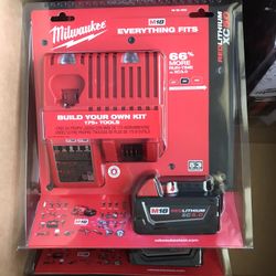 Milwaukee M18 Lithium-ion XC Starter Kit With One 5.0Ah Battery And Charger