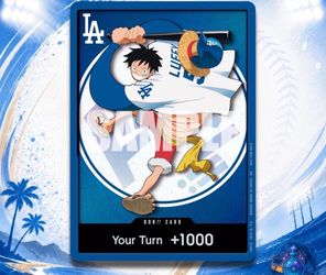 LA Dodgers Luffy Don Promo Card