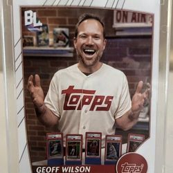 Geoff Wilson Topps Big League Sports Card Investor/Influencer