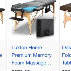 Luxton Home Premium Memory Foam Massage Table